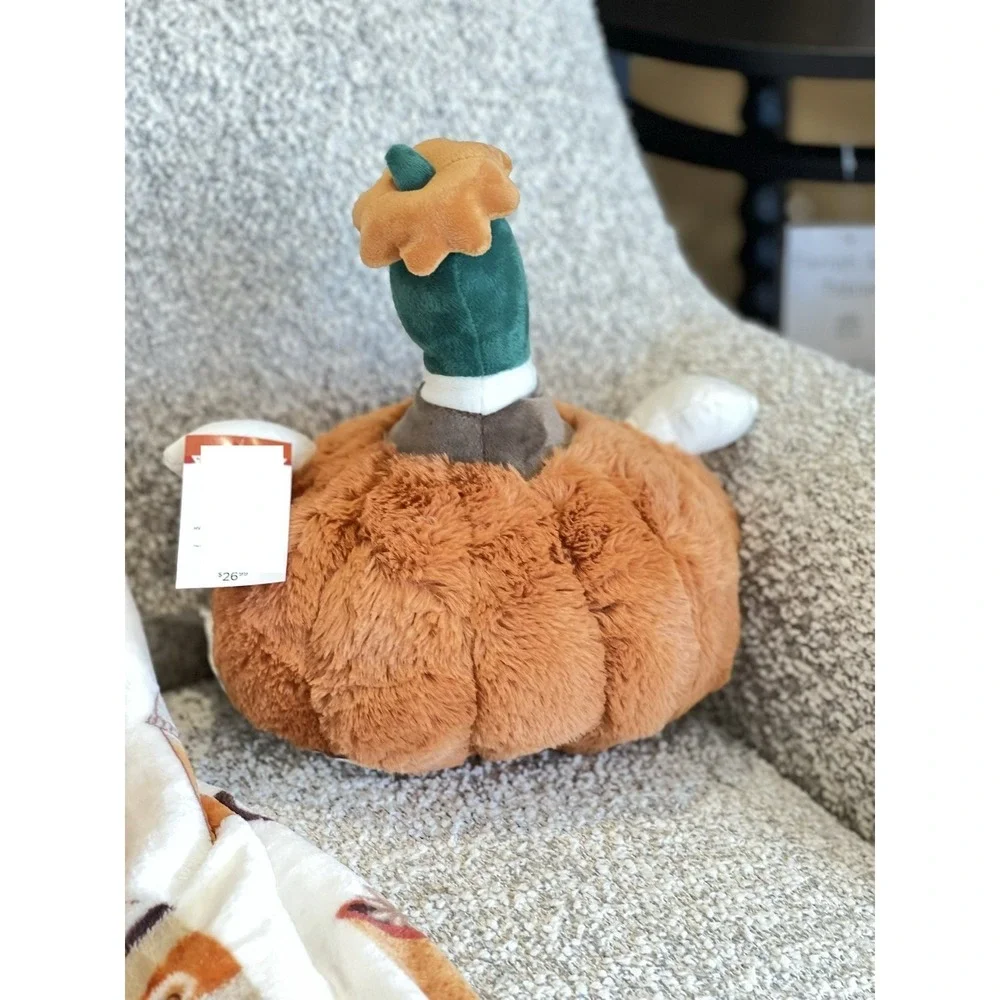 Cute Mallard Duck Pumpkin Plush Toy Soft Sofa Throw Pillow Holiday Decor New